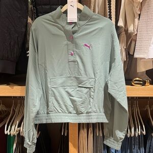 Puma Mint Green Top with Magenta Details